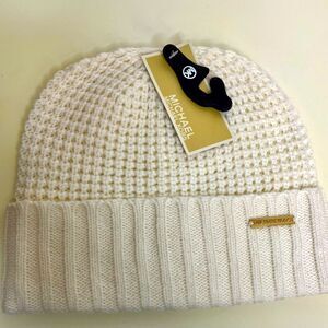 NWT Michael Kors Beanie - Cream